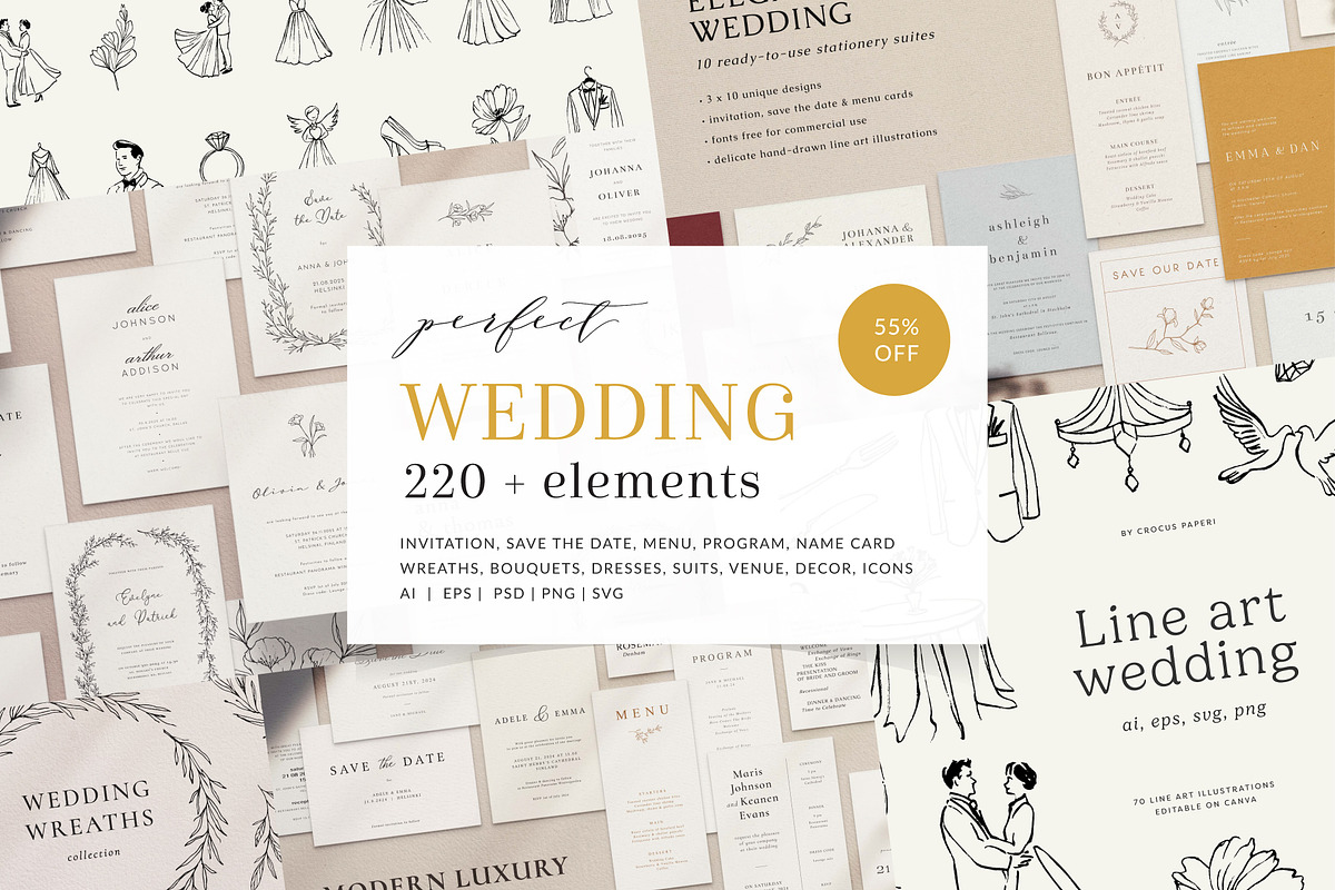PERFECT WEDDING | 220+ elements