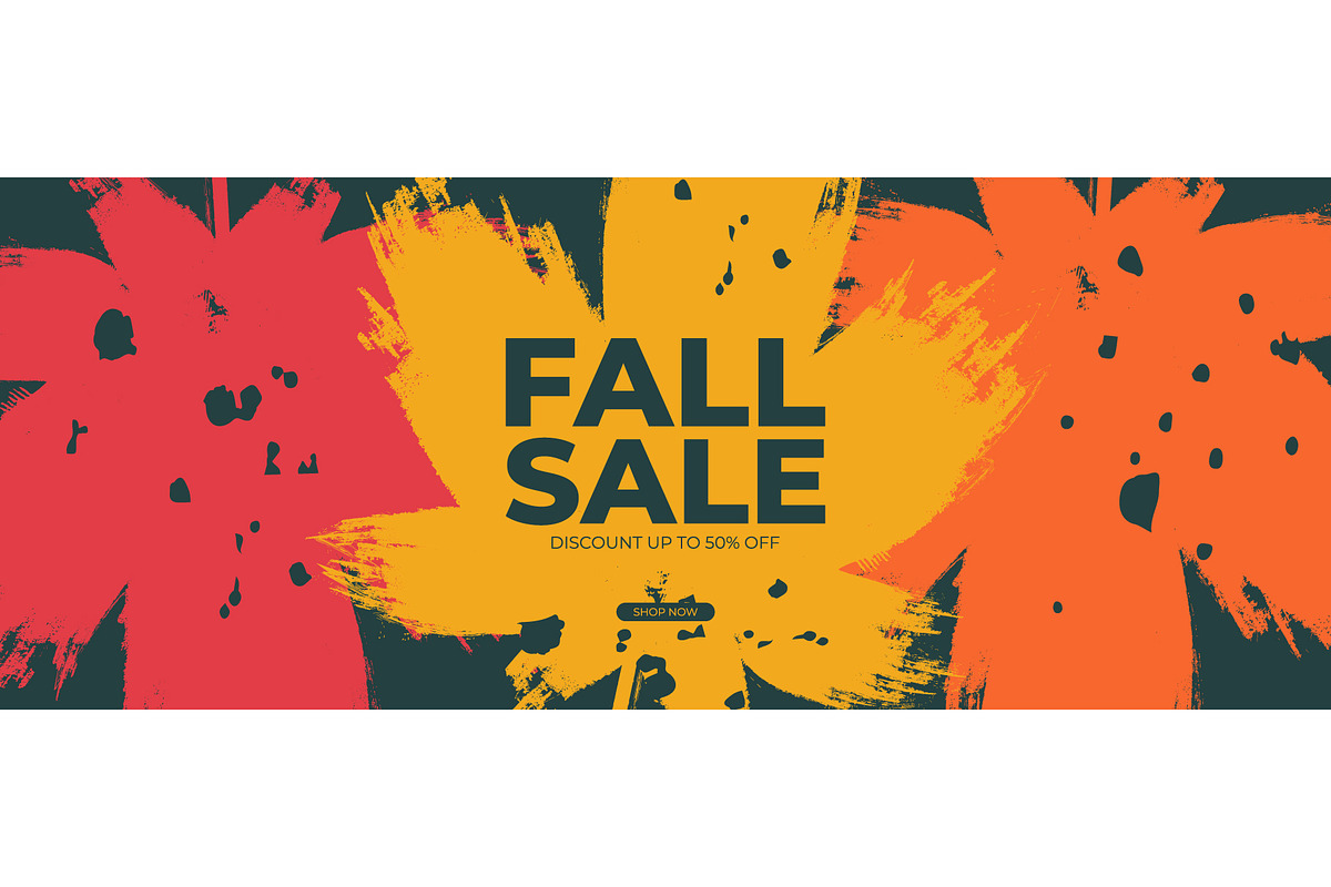Autumn Sale Graphics Set, a Seasonal Illustration by Finevector (Photo 6 of 6)