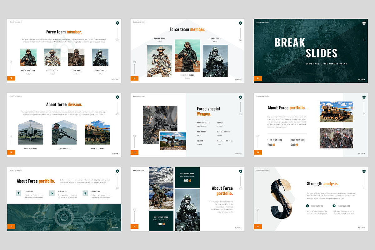 Army Military Police Google Slides, a Presentation Template by BeadyLab (Photo 4 of 6)