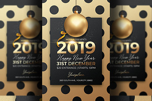 Classy New Year Invitation Flyer