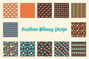 Midnight Pumpkins Fall Patterns, a Pattern Graphic by Northern Whimsy Design (Thumbnail 2 of 4)