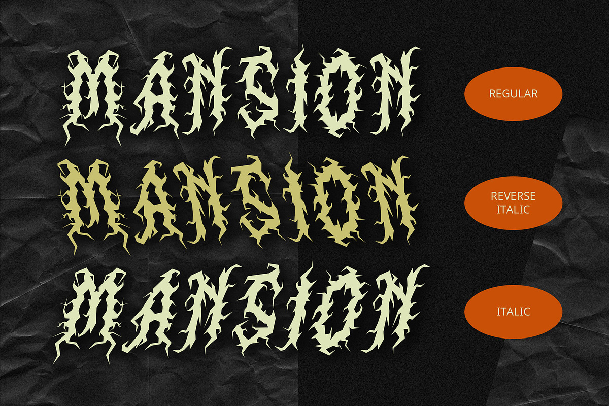CS Cursed – Black Metal Font, a Blackletter Font by Craft Supply Co. (Photo 6 of 8)