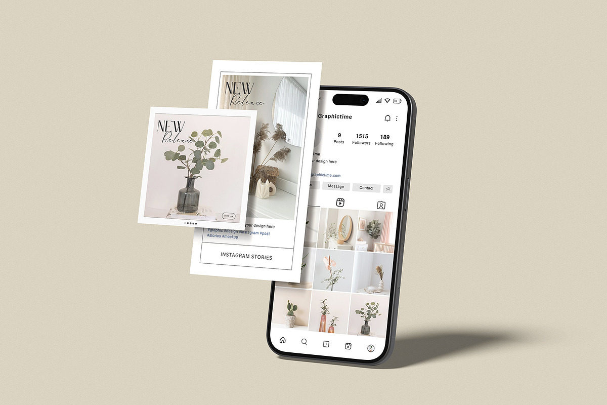 Social Media Post Mockup, a Wearable Device Mockup by graphictime (Photo 7 of 12)