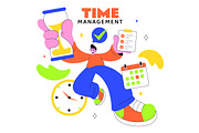 10 Time Management Planning, a Person Illustration by denayunebgt (Thumbnail 4 of 4)