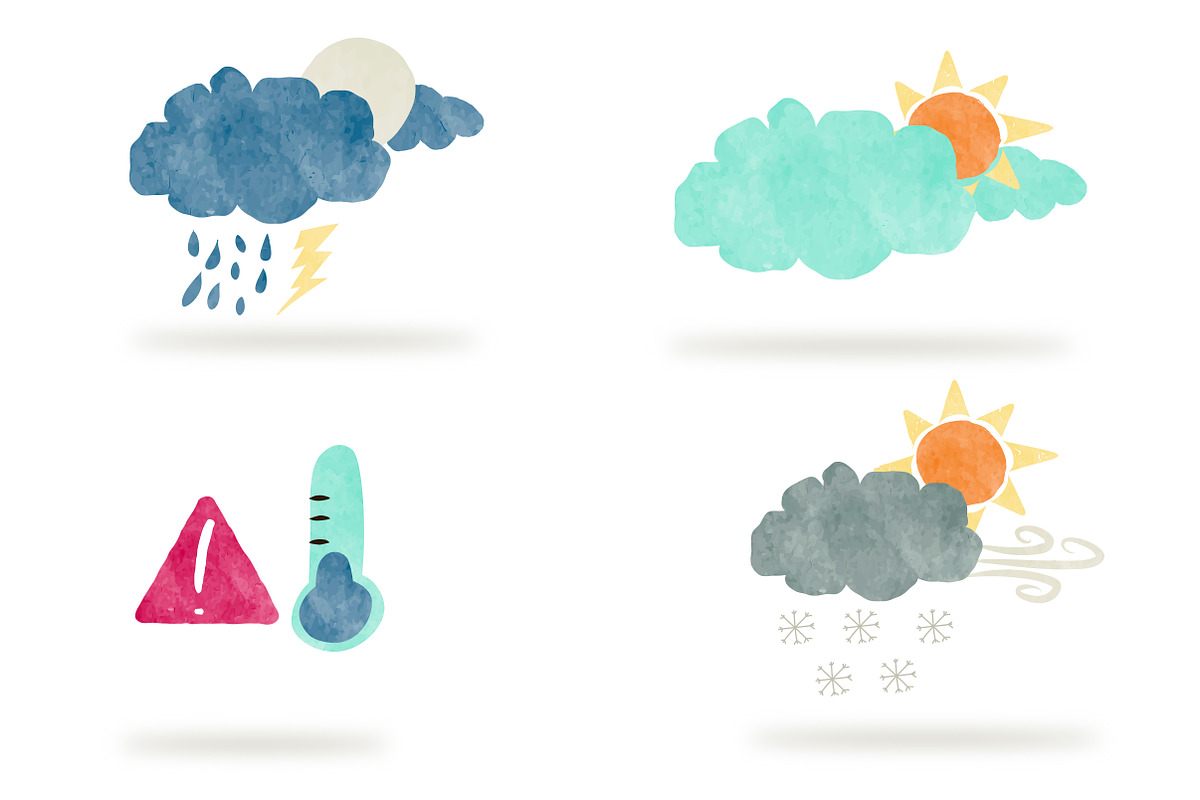 Weather Creator, Watercolor, an Icon by Luis Quesada Design (Photo 2 of 2)