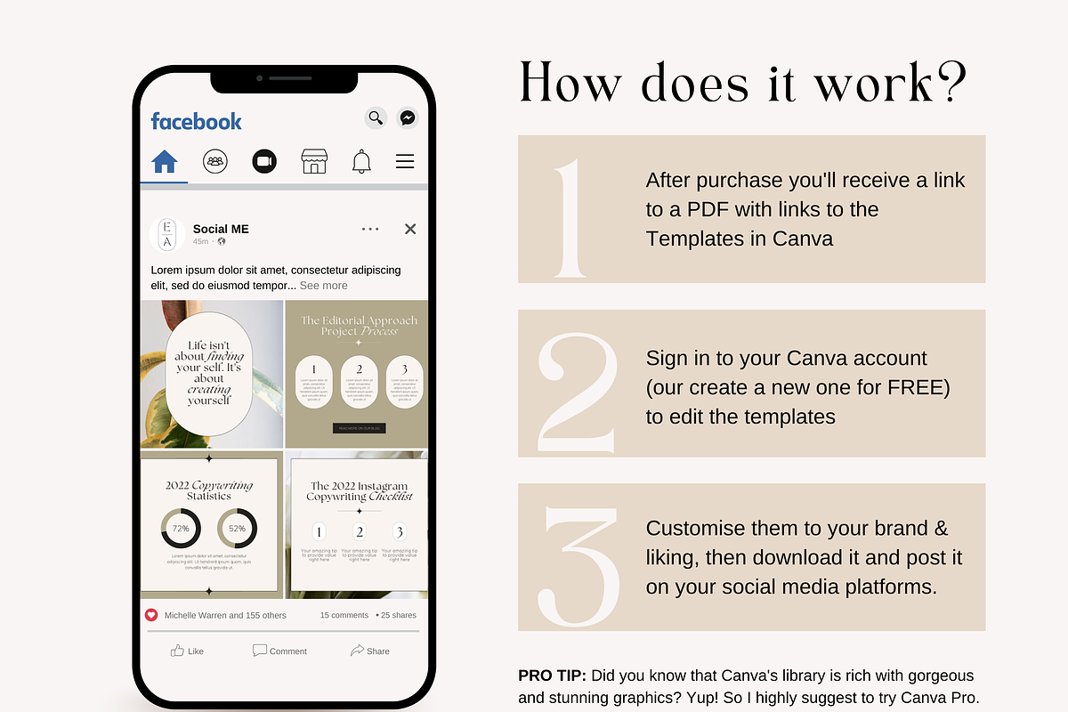 Facebook Post Cover Luxe Canva, a Social Media Template by HerstedHertz (Photo 7 of 10)