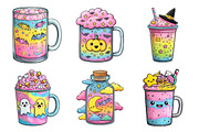 Whimsical Halloween Drink Clipart, a Seasonal Illustration by Creative Art (Thumbnail 4 of 7)