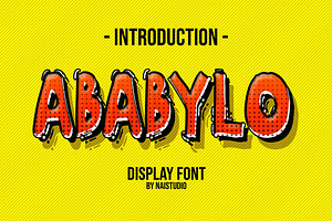 ABABYLO - Cartoon Display Font