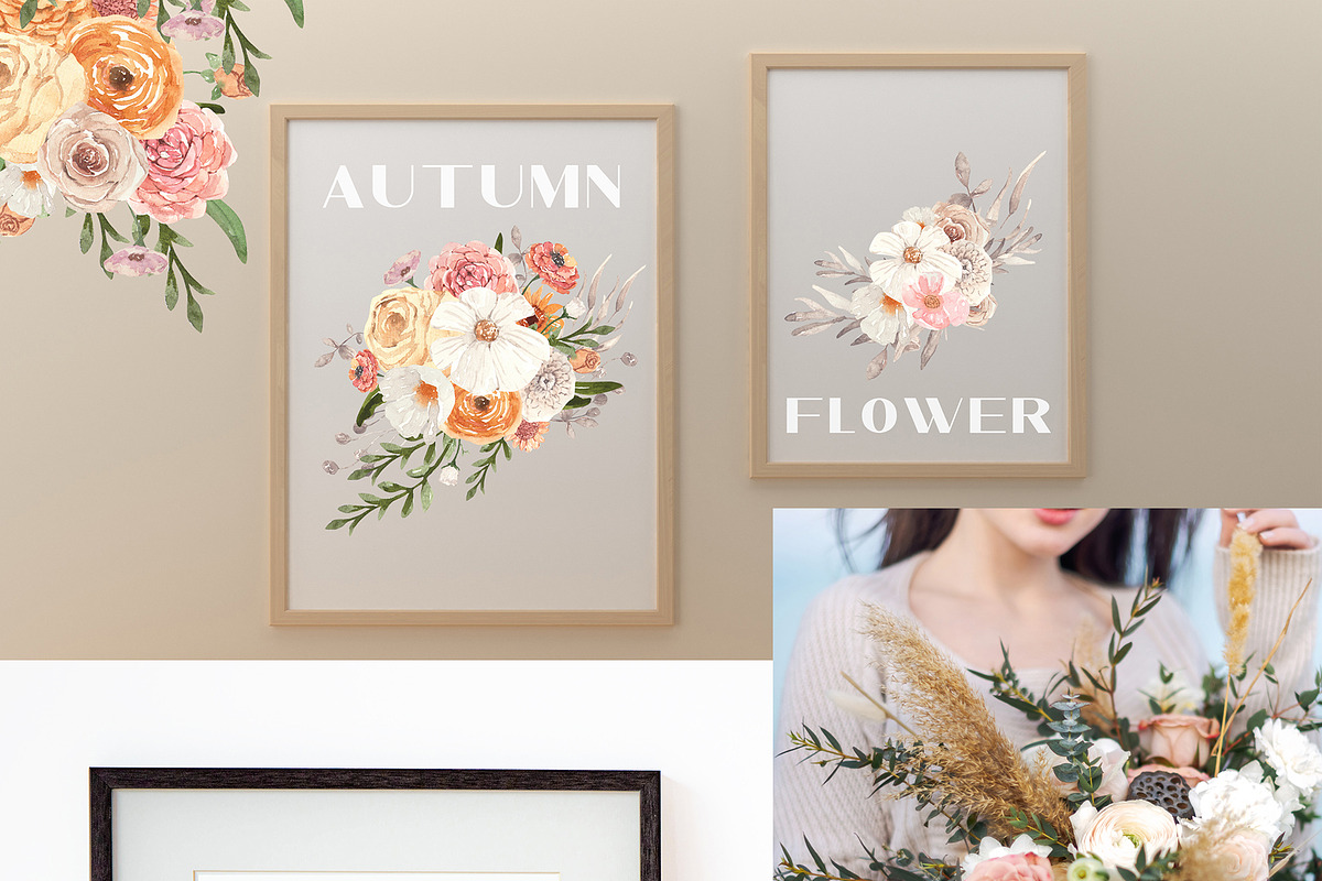 AUTUMN  MOOD  flower collection, a Decorative Illustration by Julia Bogdan (Photo 2 of 6)