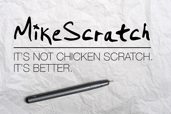 MikeScratch font preview 5