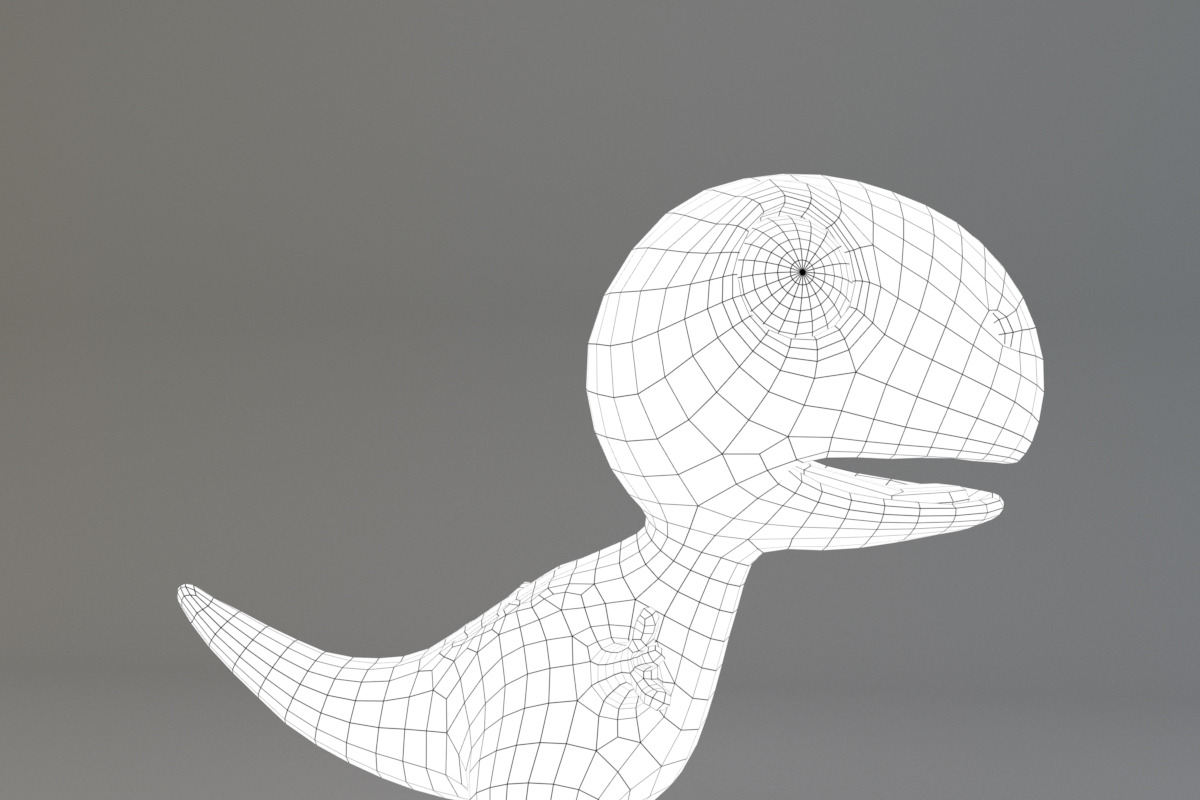 Cartoon Dinosaur, an Animal 3D Model by XYZ Space (Photo 6 of 6)