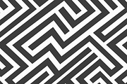 Monochrome Maze Patterns, a Pattern Graphic by Gudiny (Thumbnail 8 of 13)