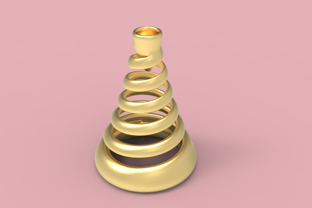 Christmas 3D Printing Candle Holder, an Object 3D Model by Kseniya-Omega (Photo 4 of 6)