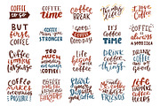 Coffee hand drawn lettering set, a Decorative Illustration by Mariart_i (Thumbnail 2 of 5)