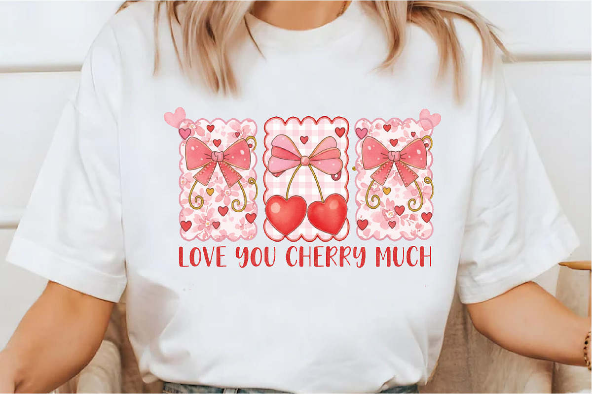 Love You Cherry Much PNG, Pink, an Illustration by Designking (Photo 2 of 5)