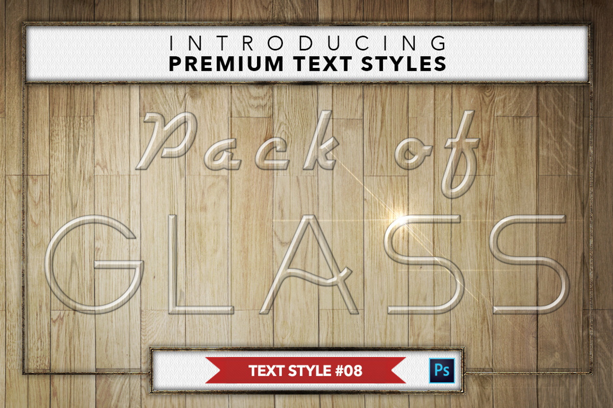 Glass #1 - 16 Text Styles, a Layer Style Add-On by Jonas Stensgaard (Photo 9 of 19)