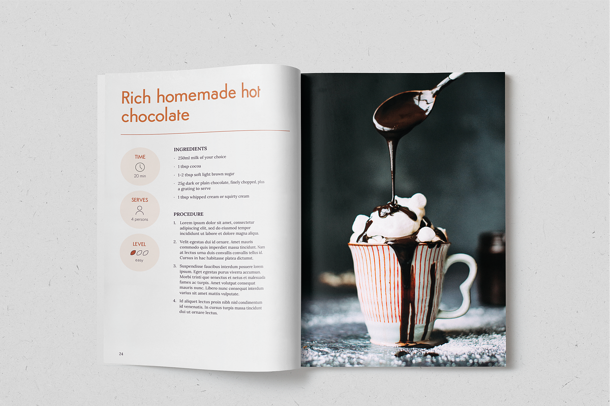 Chocolatier Recipe Book, a Print Template by SonaGeciova (Photo 14 of 25)