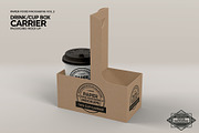 Drink Cup Carrier Packaging Mockup, a Cups & Container Mockup by INCDesign (Thumbnail 4 of 7)