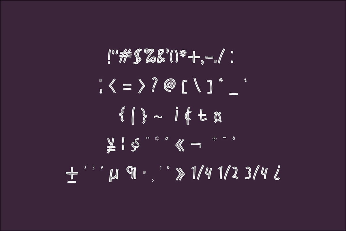 Yumna | Cartoon font, a Symbol Font by WAP (Photo 5 of 6)