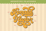 Ramdone - Retro Script, a Script Font by Letterhend Studio (Thumbnail 2 of 12)