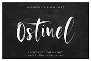 Ostinel SVG Font, a Script Font by Creamy Script (Thumbnail 1 of 10)
