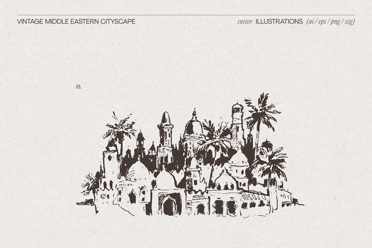 Vintage Middle Eastern Architecture, an Empty State Illustration by TheMountBirdStudio (Photo 5 of 9)