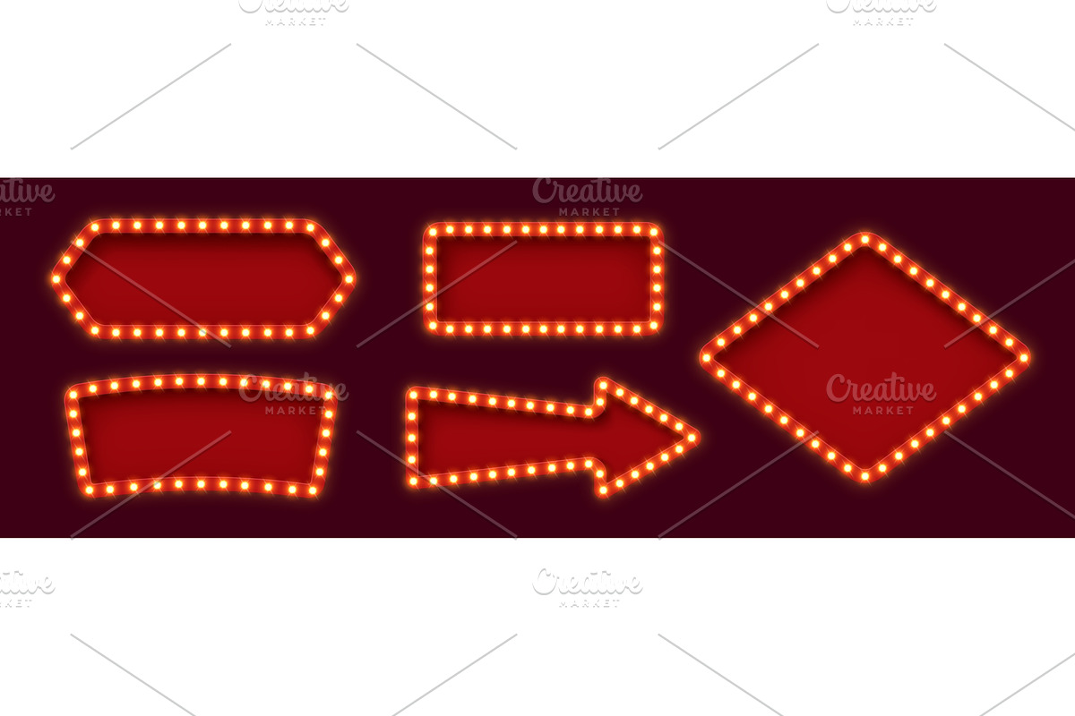 Retro lightboxes with light bulbs, an Object Illustration by Buch&Bee