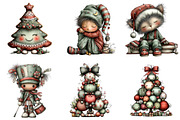 Whimsical Cute Christmas Clipart, an Illustration by DreamArtGraphic (Thumbnail 5 of 5)
