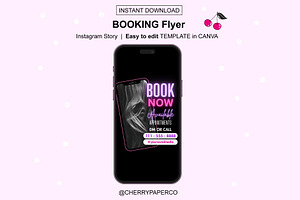 Instagram Booking Flyer Template