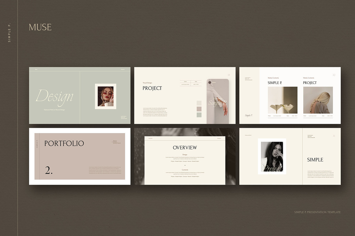 Muse PowerPoint Template, a Presentation Template by Simple P. (Photo 5 of 12)