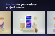 Mobby - 3D Phone Scene Creator, an Object 3D Model by Illustraly Design (Thumbnail 3 of 7)
