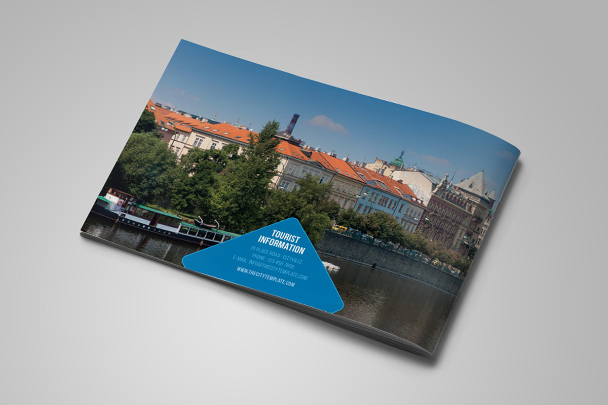 Travel / City A4 landscape brochure, a Brochure Template by INTERARTIVITY (Photo 10 of 10)
