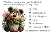 Whimsical Easter Bear Clipart, an Illustration by Pixels.Craft (Thumbnail 3 of 5)