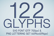 Blue Jeans Bitmap Font & PNGs, a Sans Serif Font by Creative Graphics (Thumbnail 3 of 6)