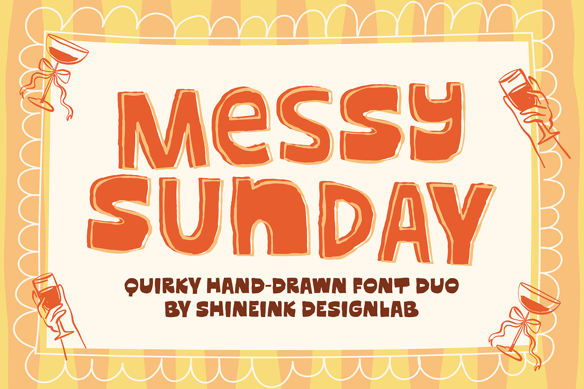 Messy Sunday – Quirky HandDrawn Font, a Handwritten Font by shineink.designlab (Photo 1 of 10)