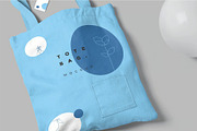 Canvas Tote Bag Mockup, a Packaging Mockup by megostudi0 (Thumbnail 4 of 6)