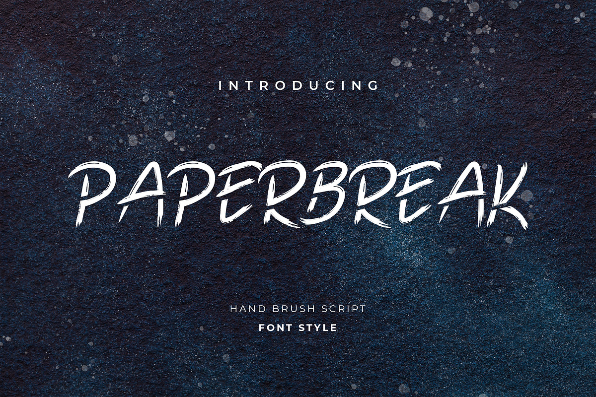 Paperbreak Brush Handwritten Font