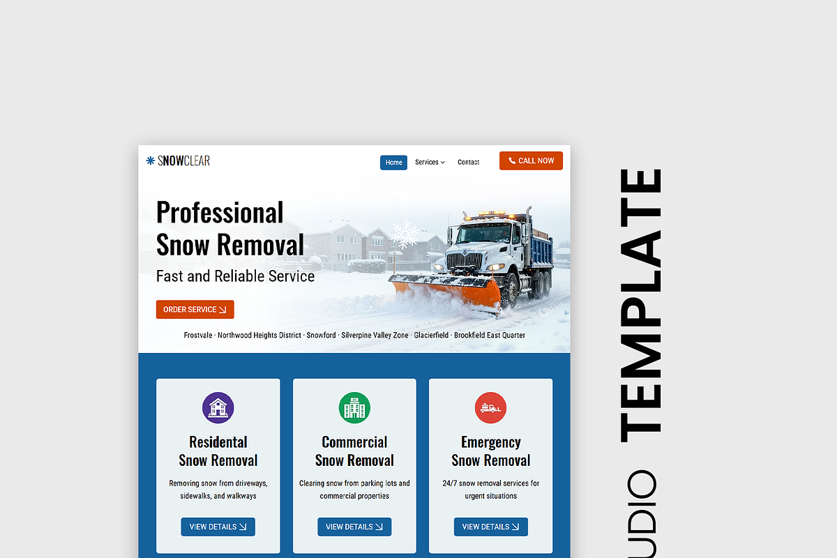 Snow Removal Wix Studio Website preview 6