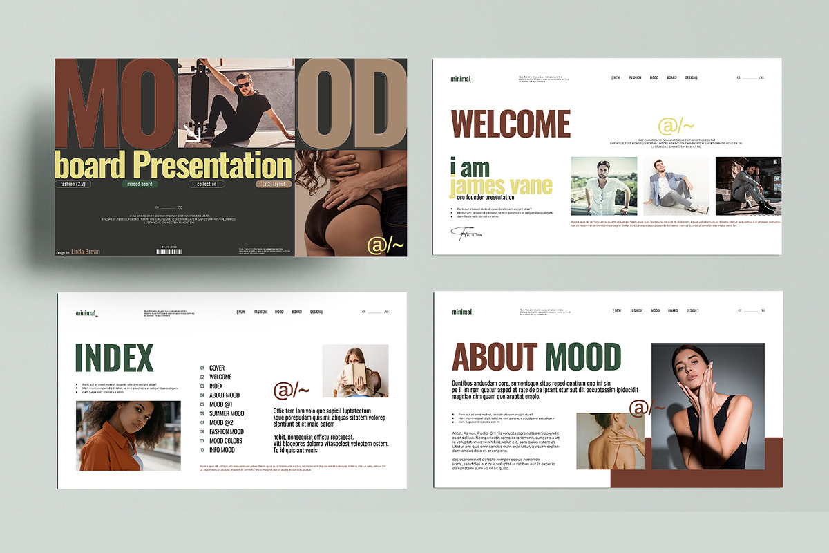 Mood Board Presentation Template, a Presentation Template by MightyDesign (Photo 2 of 7)