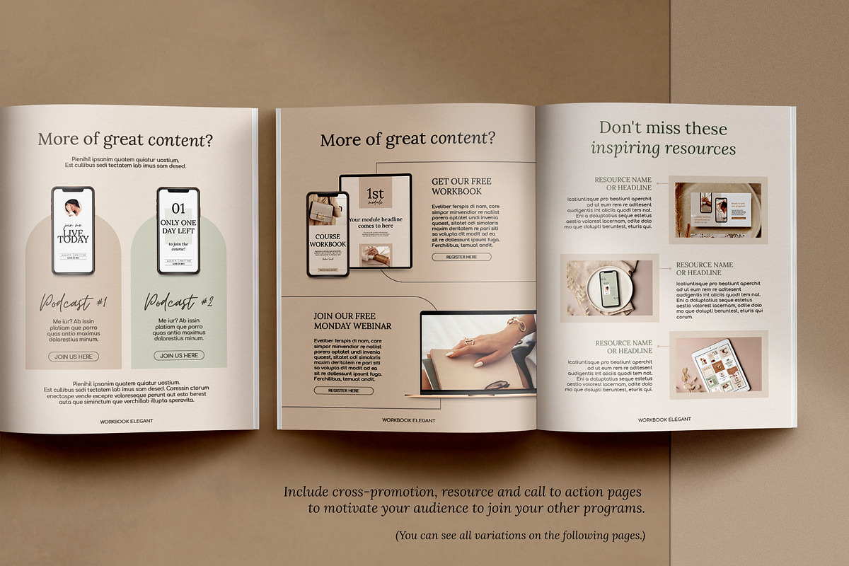 4 in 1 Course Creator Super Bundle E, a Magazine Template by Mirazz (Photo 11 of 48)