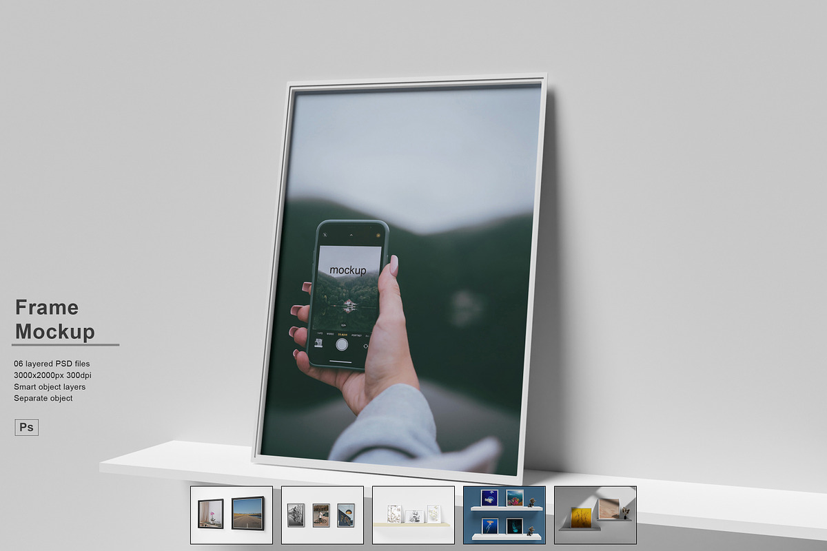 Freme mockup, a Print Template by safrizalstudio (Photo 1 of 7)