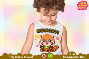 Hungry Red Panda Animal Clipart, an Animal Illustration by K.JackArtwork (Thumbnail 2 of 6)