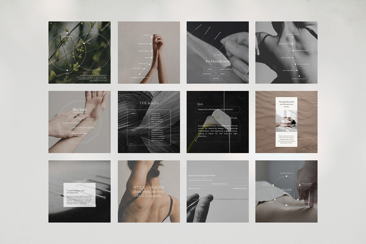 Acupuncture Instagram Templates, a Social Media Template by Terraa Studio Design (Photo 8 of 9)