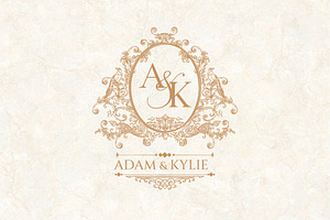 Elegant Ornate Wedding Crest