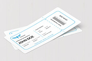 Flight Ticket Template, a Stationery Template by MightyDesign (Thumbnail 3 of 6)