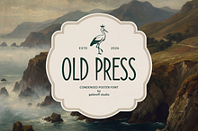 Old Press Condensed Font