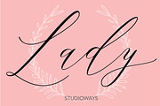 Lady Slippers & Ornaments, a Script Font by STUDIOWAYS (Thumbnail 7 of 8)