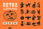 Retro Halloween Design Kit, a Seasonal Illustration by Retro Machine (Thumbnail 5 of 15)