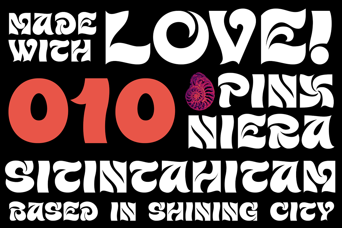 Pinx Niera, a Sans Serif Font by Sitintahitam (Photo 4 of 10)