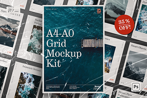Agenzia | A4 Grid Mockup Kit